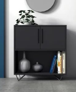 CA0101 CONSOLA -REPISA EASY NEGRO *OF*