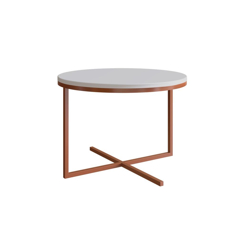 MESA 4816 BLANCO/DORADO - Imagen 2