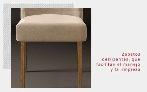 SILLA ONDINA  CEDRO/LINHO BEGE - Imagen 3