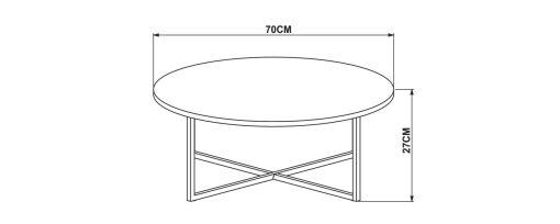 MESA DE CENTRO MARQUINA / NEGRO - Imagen 2