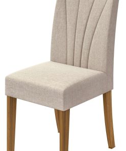 SILLA APOGEU TELA DE LINO RINZAI BEIGE/ ALMENDRA NATURAL
