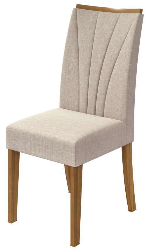 SILLA APOGEU TELA DE LINO RINZAI BEIGE/ ALMENDRA NATURAL