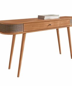 CONSOLA-REPISA 140CM C/1 CAJON- FREIJO/ TELA - Imagen 3