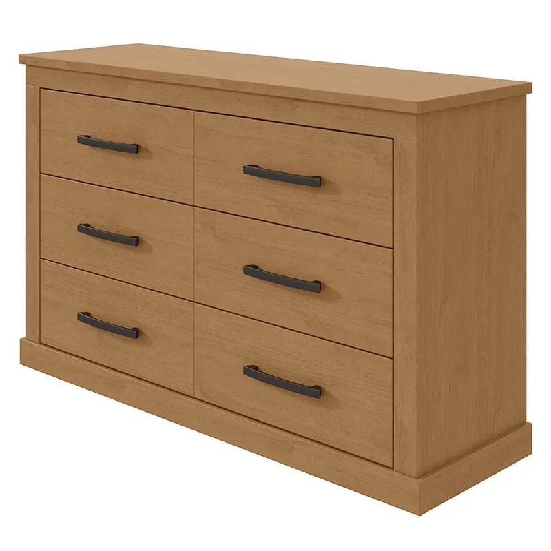 GAVETERO HORIZONTAL RUSTIC CON 06  CAJONES AMENDOA CLEAN - Imagen 4