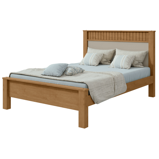 CAMA MATRIMONIAL FULL ATHENAS AMENDOA CLEAN / OFF WHITE