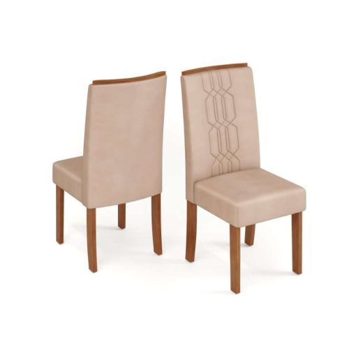 SILLA ZOE  FREIJO/VELUDO CREME