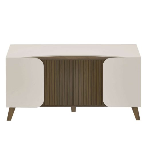 CREDENZA-BUFFET ELEGANCE- OFF WHITE/ PINO RIPADO - Imagen 6
