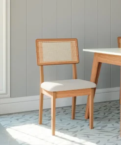 SILLA DE COMEDOR FREIJO/CESARE CLARO/TELA SINTETICA