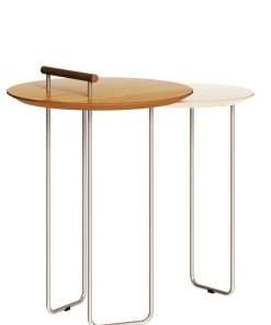 MESA LATERAL DUPLA SIDE NATURE / OFF WHITE