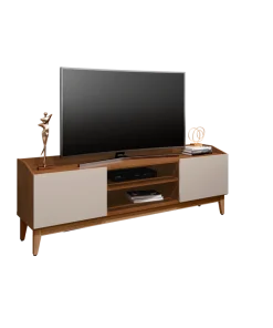 RACK RAVENA 160CM TV CEDAR / OFF WHITE HIGH GLOSS