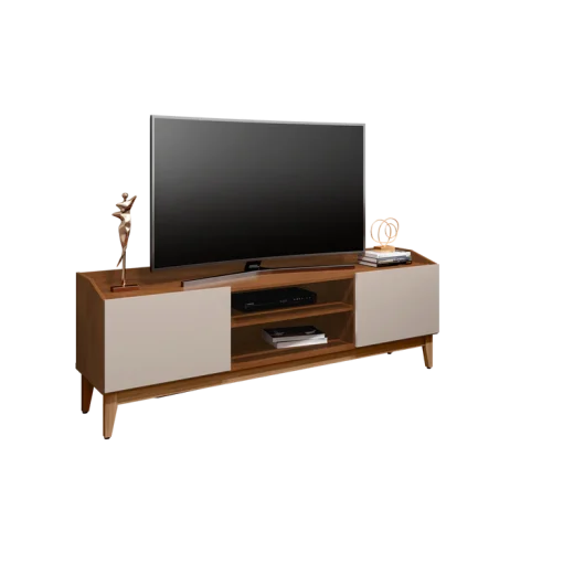 RACK RAVENA 160CM TV CEDAR / OFF WHITE HIGH GLOSS