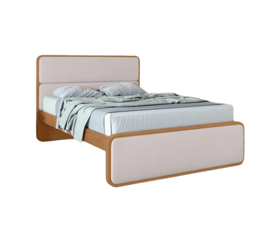 CAMA MATRIMONIO 1,60 LOOP - CORANO BEGE / AMENDOA CLEAN - Imagen 3