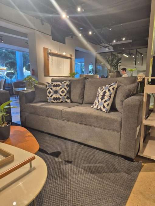 SOFA BRUSELAS 2 POSICIONES GRIS CLARO