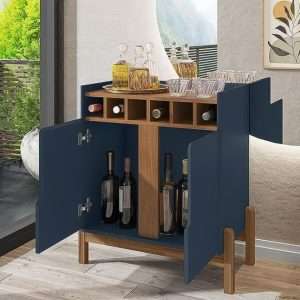 BAR LIZZ CABINET COBALT BLUE/ CEDAR