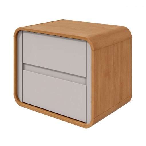 MESA DE NOCHE LOOP AMENDOA CLEAN/ OFF WHITE - Imagen 3