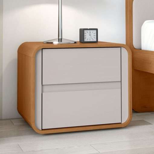 MESA DE NOCHE LOOP AMENDOA CLEAN/ OFF WHITE