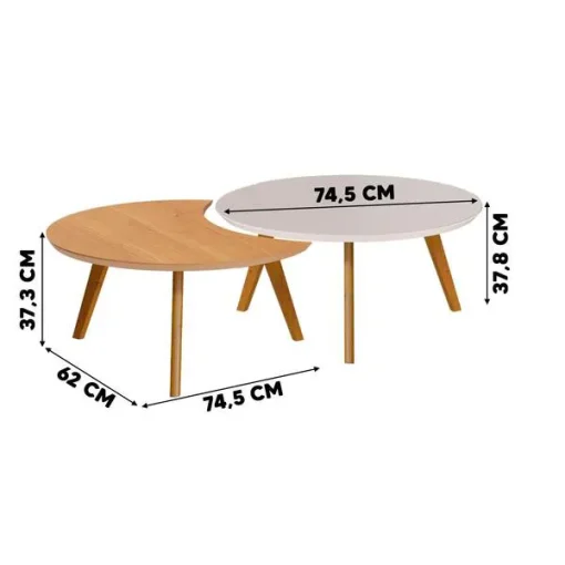 CONJ. MESA CLASSIC CENTRO LUNA NATURE - Imagen 2