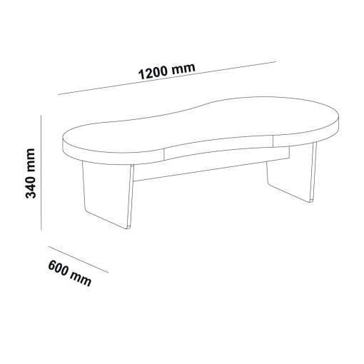 MESA DE CENTRO MAGNUM ROBLE - Imagen 2