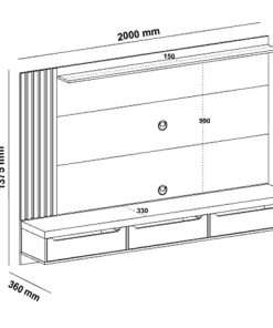 Alternative view of PANEL PRESENCE ROBLE / MENTA