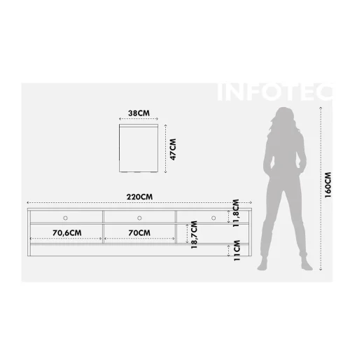 RACK ASPEN 2.2 BRANCO FOSCO - Imagen 3