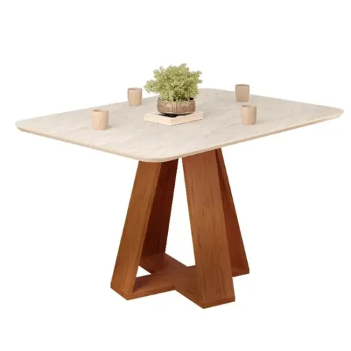 MESA DE COMEDOR CELESTE 120 FREIJO/QUARTZO