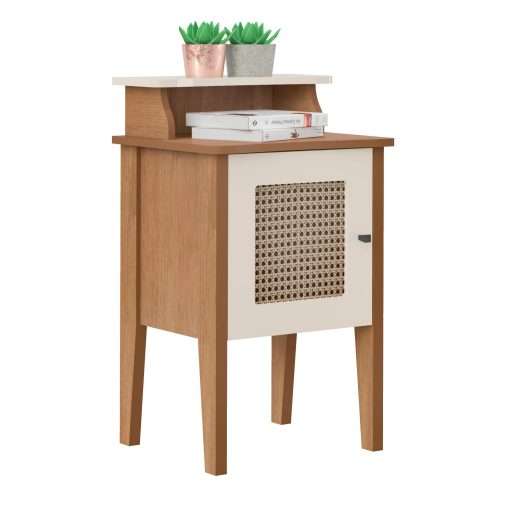 MESA DE APOYO CHARLOTTE ROBLE/OFF WHITE