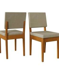 Alternative view of JUEGO DE COMEDOR FILADELFIA 1.60 CEREJEIRA CON SILLA MIAMI (6 PUESTOS)