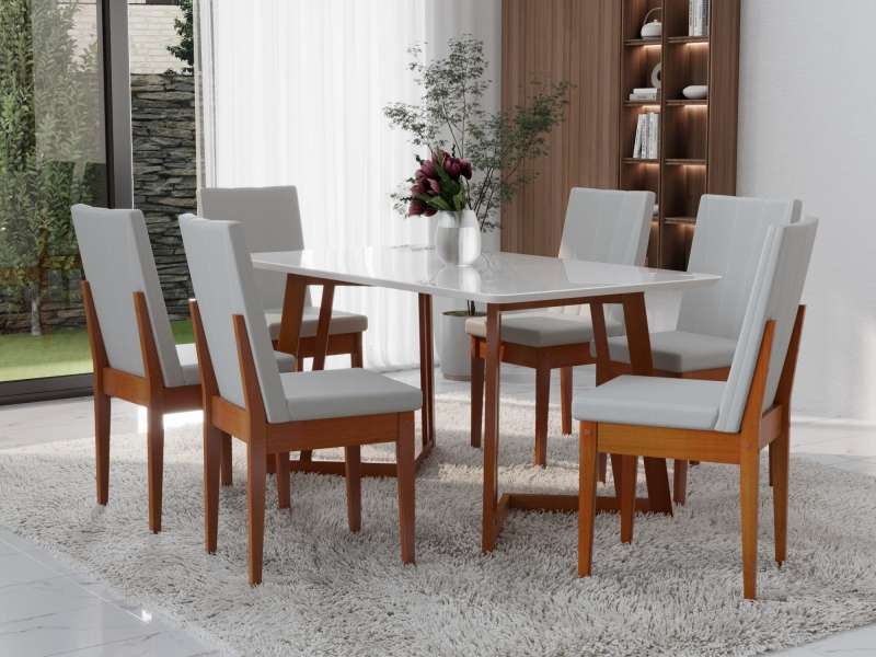 MESA DE COMEDOR CALIFORNIA 1.30 CARAMELO