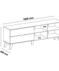 Alternative view of RACK VERONA OFF WHITE/PINO