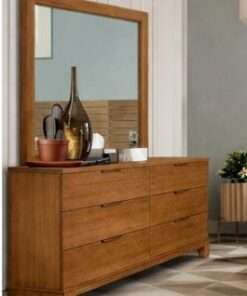 GAVETERO CON ESPEJO NORDIC BRUSHED PECAN