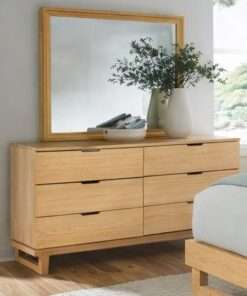 GAVETERO CON ESPEJO SUNSHINE NATURAL PINE