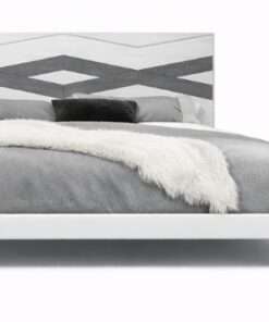 Alternative view of CAMA QUEEN BLUE NOTE BRUSHED WHITE AND GRAY