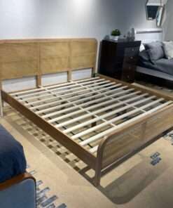 Alternative view of CAMA QUEEN EN MADERA NATURAL
