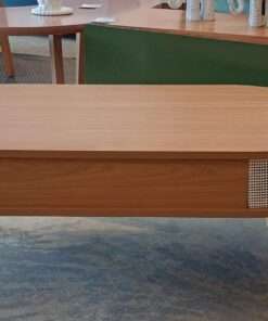 MESA DE CENTRO 90CM - FREIJO / TELA SINTETICA