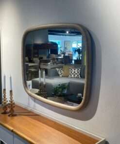 ESPEJO DE PARED MARRON