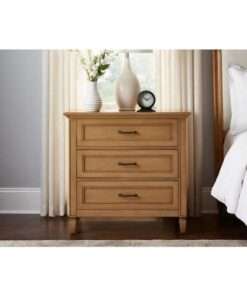 MESA DE NOCHE HOME DECORATORS COLLECTION BONAWICK PATINA WOOD 3-DRAWE...