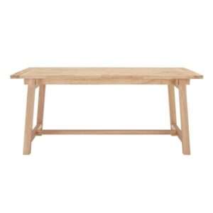 1008236120 (MESA DE COMEDOR RECTANGULAR CON CABALLETE PINO NATURAL PARA 6 PERSONAS)