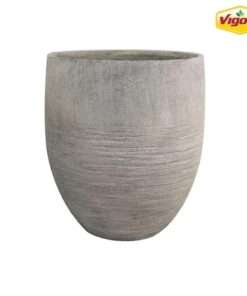 MACETA DECORATIVA 17 IN. JENNINGS LARGE GRAY PLASTIC FIBERGLASS TALL ...