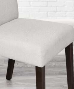 SILLA STYLE WELL BANTORD RIVERBED BEIGE UPHOLSTERED DINING CHAIR WITH... - Imagen 6