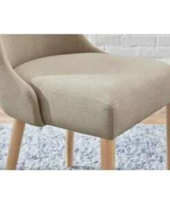 SILLA STYLE WELL BENFIELD BISCUIT BEIGE UPHOLSTERED DINNING CHAIR NAT... - Imagen 4