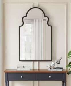 ESPEJO HOME DECORATORS COLLETION MEDIUM TRADITIONAL ARCHED BLACK FRAM...