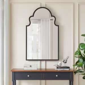 ESPEJO HOME DECORATORS COLLETION MEDIUM TRADITIONAL ARCHED BLACK FRAM…