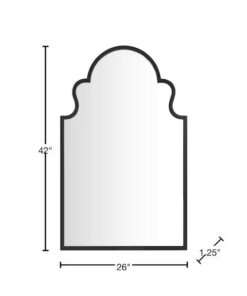 ESPEJO HOME DECORATORS COLLETION MEDIUM TRADITIONAL ARCHED BLACK FRAM... - Imagen 7