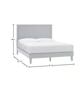 CAMA STYLEWELL GRANBURY STONE GRAY WOOD QUEEN PLATFORM BED - Imagen 4