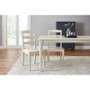 Alternative view of SILLA DE COMEDOR STYLE WELL IVORY WOOD DINING CHAIR WITH LADDER BACK ...
