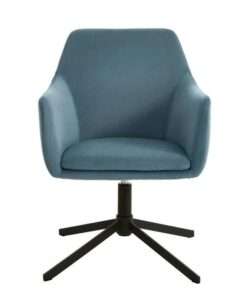 SILLA STYLEWELL HESTON CHARSTON BLUE UPHOLSTERED ACCENT CHAIR - Imagen 2