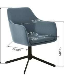 SILLA STYLEWELL HESTON CHARSTON BLUE UPHOLSTERED ACCENT CHAIR - Imagen 4