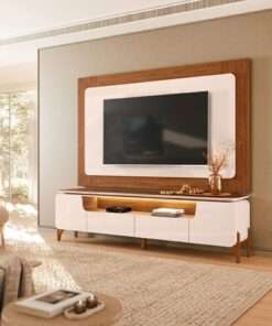 BANCADA CON PANEL ALICIA OFF WHITE FREIJO
