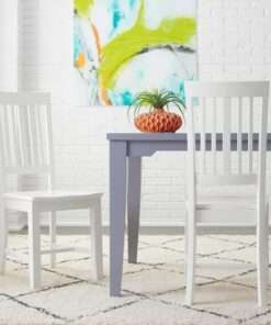 SILLA DE COMEDOR STYLE WELL SCOTTSBURY WHITE WOOD DINING CHAIR WITH S...