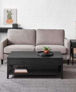 MESA COFFE STYLE WELL OAKLEY 48IN. CHARCOAL BLACK LARGE RECTANGULAR W...